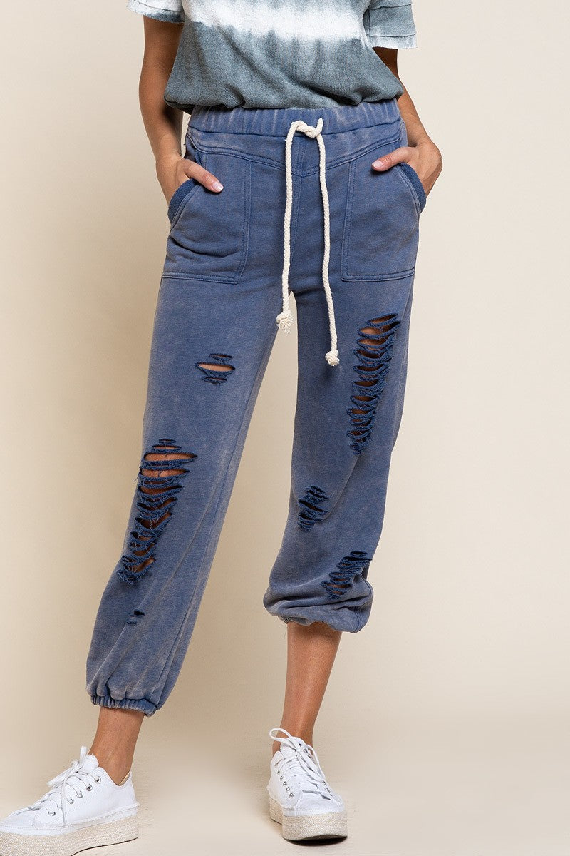 Heroic Promises Distressed Joggers For Sale - Fashion Pants