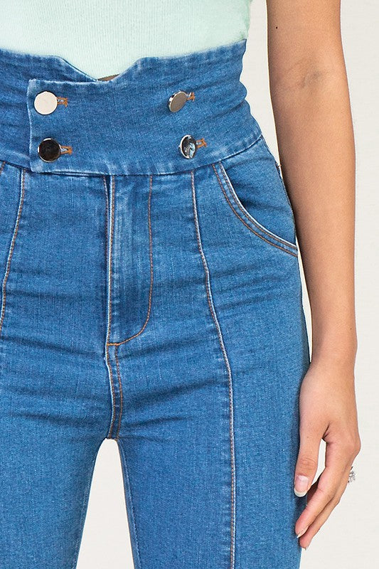 Double Down High Waist Skinny Jeans For Sale - Fashion Pants | Truesdale